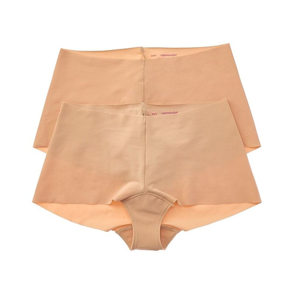 Commando® Womens 2Pk Classic Boyshort, Beige